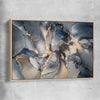 Fluid Swirls raw oak framed canvas - part of our high quality canvas abstract wall art collection