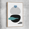 Formations Three raw oak framed canvas - part of our high quality canvas abstract wall art collection
