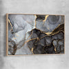 Grey Fissure raw oak framed canvas - part of our high quality canvas abstract wall art collection