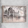 Iconic, Vintage Flinders raw oak framed canvas - part of our high quality canvas abstract wall art collection