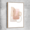 Light Geometric raw oak framed canvas - part of our high quality canvas abstract wall art collection