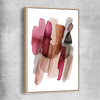 Maroon Tones One raw oak framed canvas - part of our high quality canvas abstract wall art collection