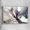 Ocean Depths raw oak framed canvas - part of our high quality canvas abstract wall art collection