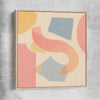Paper and Pastel raw oak framed canvas - part of our high quality canvas abstract wall art collection