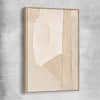 Quiet Forms raw oak framed canvas - part of our high quality canvas abstract wall art collection