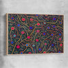 Rebirth's Energy raw oak framed canvas - part of our high quality canvas abstract wall art collection