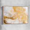 Salt Lake Aerial raw oak framed canvas - part of our high quality canvas abstract wall art collection