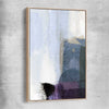 Soft Blue Three raw oak framed canvas - part of our high quality canvas abstract wall art collection