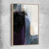 Soft Blue Two raw oak framed canvas - part of our high quality canvas abstract wall art collection