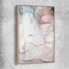 Subtle Pink One raw oak framed canvas - part of our high quality canvas abstract wall art collection