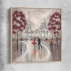Twirl, Paris Dance raw oak framed canvas - part of our high quality canvas abstract wall art collection