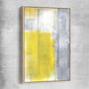 Yellow Pastel raw oak framed canvas - part of our high quality canvas abstract wall art collection