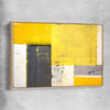 Yellow Texture raw oak framed canvas - part of our high quality canvas abstract wall art collection