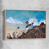 Beach and coastal wall art print of Smiths Beach with raw oak framed canvas
