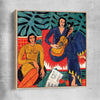 Classic wall art and canvas print of Music Henri Matisse with raw oak framed canvas