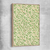 Classic wall art and canvas print of Willow Bough William Morris with raw oak framed canvas