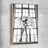 Angel Love Two raw oak framed canvas - part of our high quality fashion canvas wall art and prints collection