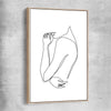 Gentle Hold raw oak framed canvas - part of our high quality fashion canvas wall art and prints collection