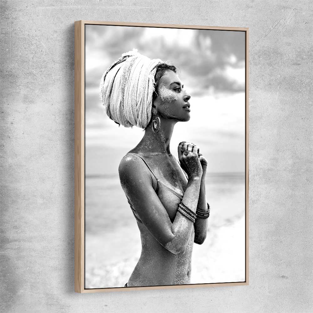 Horizon the Cover raw oak framed canvas - part of our high quality fashion canvas wall art and prints collection
