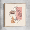 Peaceful Thoughts raw oak framed canvas - part of our high quality fashion canvas wall art and prints collection
