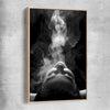 Smoke Haze raw oak framed canvas - part of our high quality fashion canvas wall art and prints collection