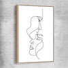 Warmth raw oak framed canvas - part of our high quality fashion canvas wall art and prints collection