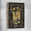 Jack of Spades raw oak framed canvas - part of our high quality fashion canvas wall art and prints collection