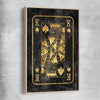King of Spades raw oak framed canvas - part of our high quality fashion canvas wall art and prints collection
