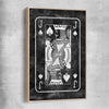 Inspirational wall art print of Marble Jack with raw oak framed canvas