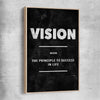 Vision Definition raw oak framed canvas - part of our high quality fashion canvas wall art and prints collection