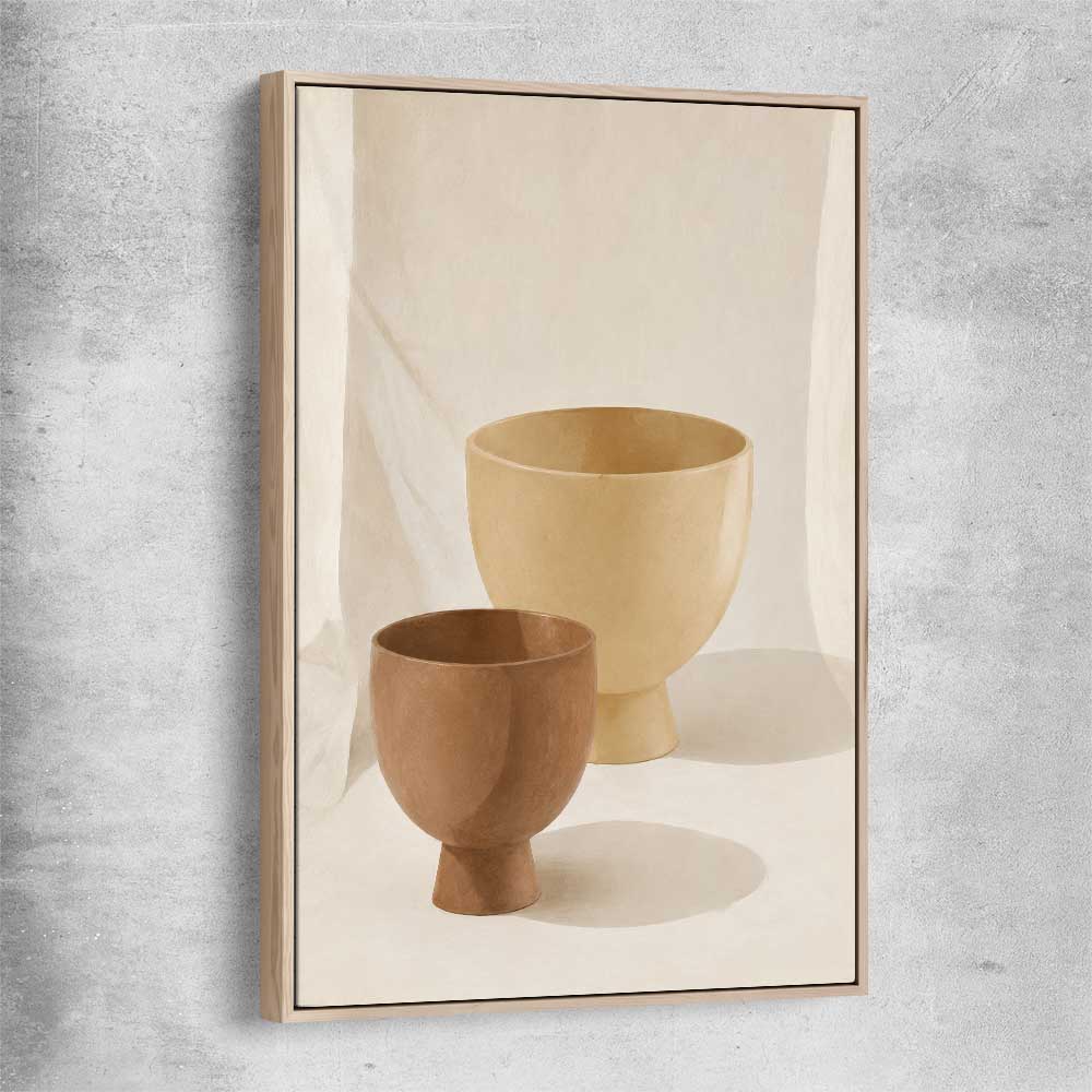 Balance raw oak framed canvas is a colourful and stylish canvas wall art and print suited for the kitchen area