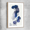 Floral print of Floral Texture Three with raw oak framed canvas
