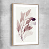 Floral print of Floral Texture Two with raw oak framed canvas