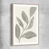 Floral print of Vintage Floral Three with raw oak framed canvas