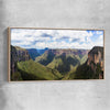 Blue Mountains Valley raw oak framed canvas is a high quality print in our city skyline, travel prints and maps collection