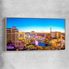 Golden Vegas raw oak framed canvas is a high quality print in our city skyline, travel prints and maps collection