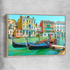 Grand Canal Venice raw oak framed canvas is a high quality print in our city skyline, travel prints and maps collection