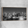 Midtown Manhattan raw oak framed canvas is a high quality print in our city skyline, travel prints and maps collection