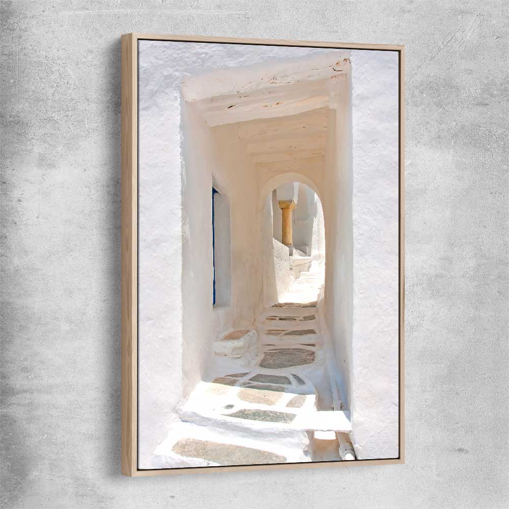 Moroccan Archway raw oak framed canvas is a high quality print in our city skyline, travel prints and maps collection