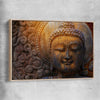 Rock Buddha raw oak framed canvas is a high quality print in our city skyline, travel prints and maps collection