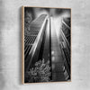 Sydney Skyscrapers raw oak framed canvas is a high quality print in our city skyline, travel prints and maps collection