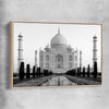 Taj Mahal View raw oak framed canvas is a high quality print in our city skyline, travel prints and maps collection