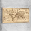 Vintage Map raw oak framed canvas is a high quality print in our city skyline, travel prints and maps collection