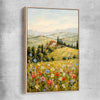 Golden Field Strokes raw oak framed canvas is a high quality print in our city skyline, travel prints and maps collection