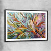 Abstract Australian Nature black glass front frame - part of our high quality canvas abstract wall art collection