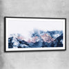 Abstract Mountains black glass front frame - part of our high quality canvas abstract wall art collection