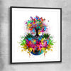 Tree of Life black glass front frame - part of our high quality canvas abstract wall art collection