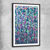 Another Dimension black glass front frame - part of our high quality canvas abstract wall art collection