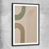 Arches No. 2 black glass front frame - part of our high quality canvas abstract wall art collection