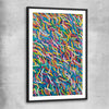Auras Reflect You black glass front frame - part of our high quality canvas abstract wall art collection